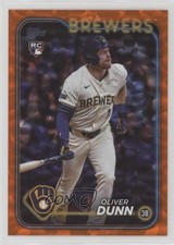2024 Topps Update Orange Crackle Foilboard 261/299 Oliver Dunn #US310 09wc