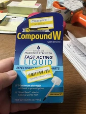 Compound W Fast Acting Liquid Salicylic Acid Wart Remover 0.31 Fl Oz