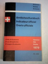 Amtliches Kursbuch der Schweiz. 27. Mai 1979-29. September 1979