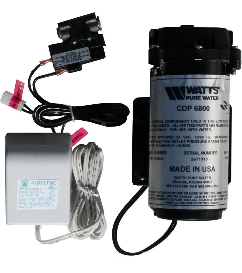 Watts Premier WP560043 Water Filtration Booster Pump Kit for Reverse Osmosis NEW - Image 2 of 4