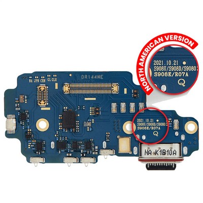 Charging Port Board With Sim Card Reader For Samsung GalaxyS22 Ultra5G (US Versi