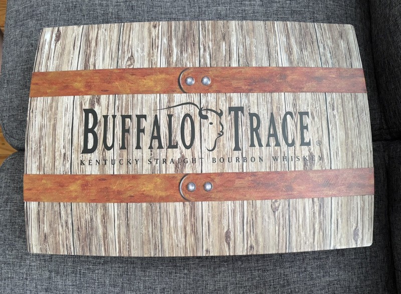 Buffalo Trace Limited Edition Barrel Cigar Box, MISSING THE BRASS CIGAR HOLDER 