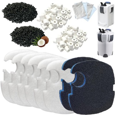 beaufan 16-Set Aquarium Filter Replacement Media Compatible with SUNSUN White 