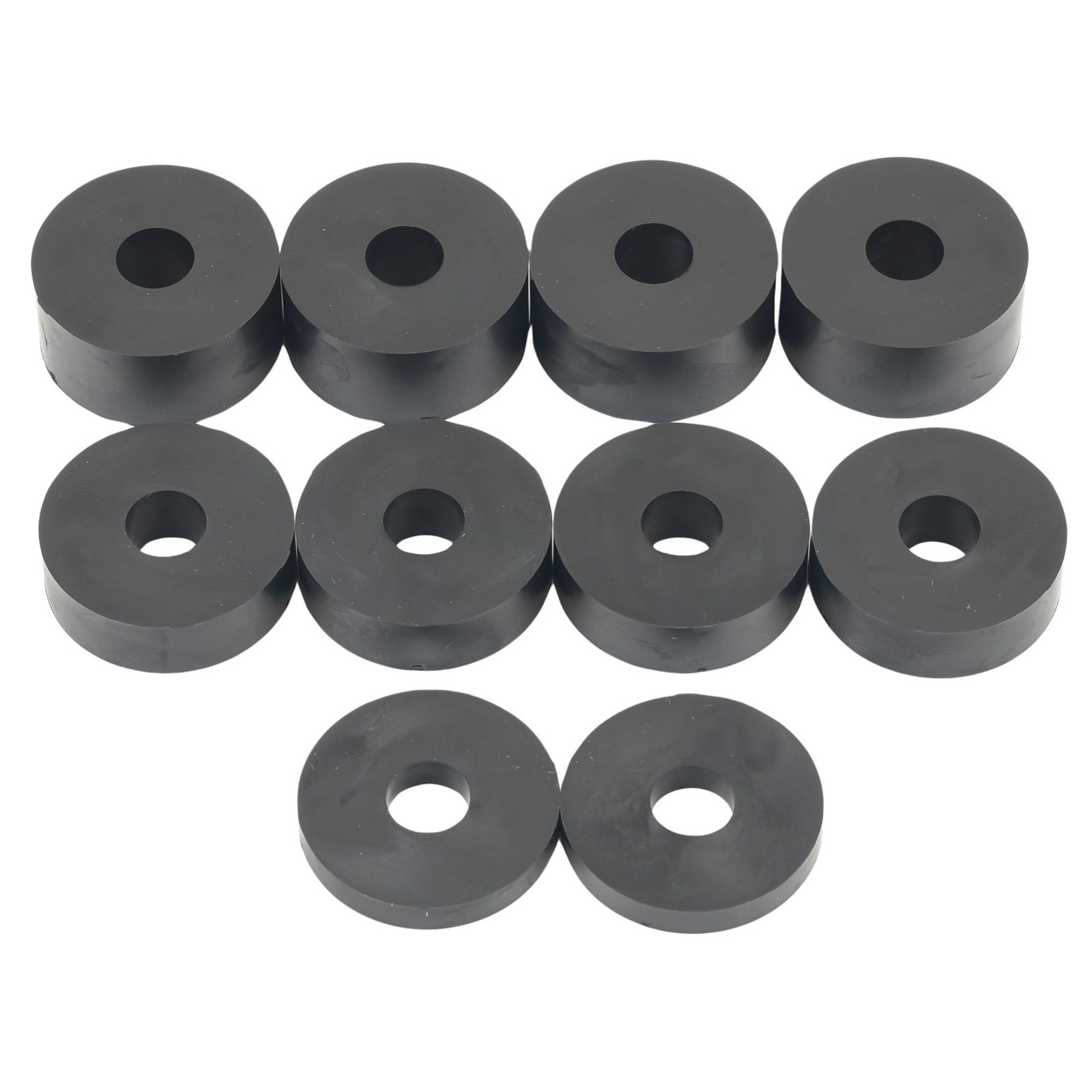 Hawkeng 10mm (M10) Rubber Spacers Standoff Washers (10 32 millimeters, Black