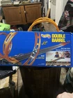 Vintage 1988 Mattel Hot Wheels Double Barrel Stunt Set In Box With Cars