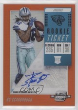 2018 Contenders Optic Rookie Ticket Orange Prizm 4/49 Bo Scarbrough Auto 9mc