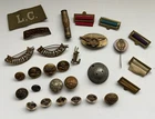 Joblot WW1 WW2 World War BRITISH USA MILITARIA Military Medals Badges Trench Art