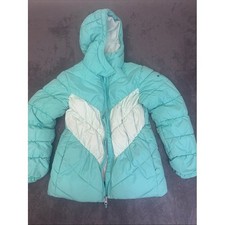 Columbia Kids' Aqua Puffer Jacket with hood Sz M 10/12