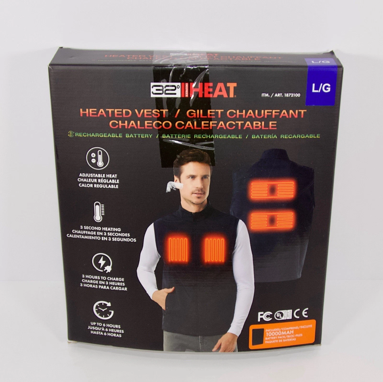 32 Degrees Rechargeable Heated Vest Large image 1
