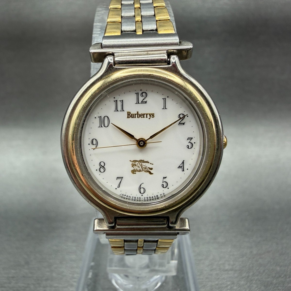 Burberry Watch Women 25mm White Dial Two Tone Round 2930-294386