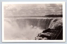 Postcard RPPC Niagara Falls Horeshoe Falls from Canadian Side Real Photo c.1930s