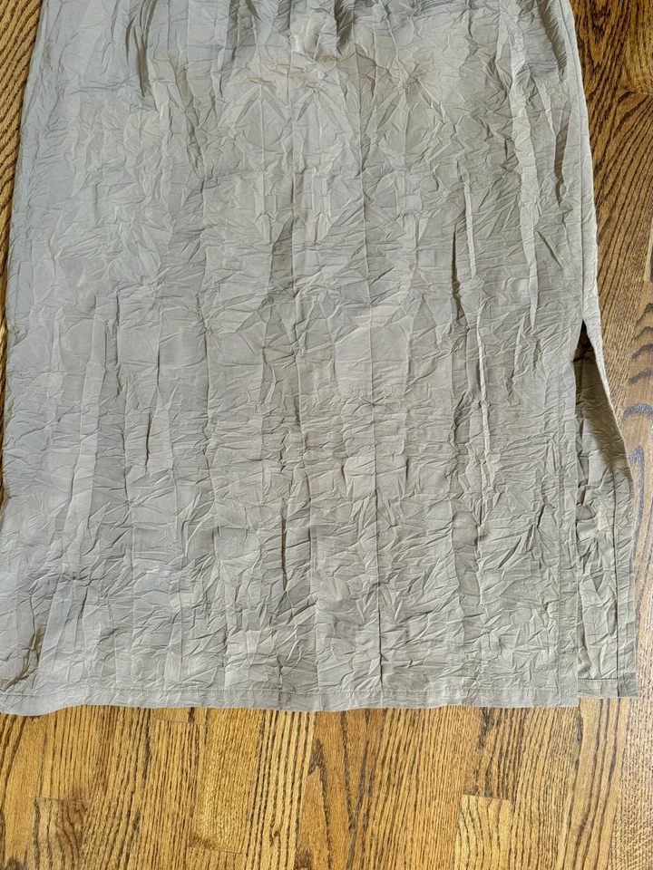 Falda tostada arrugada Lafayette 148 New York talla XXL venta al por menor $699 nueva sin etiquetas Foto 3 de 3