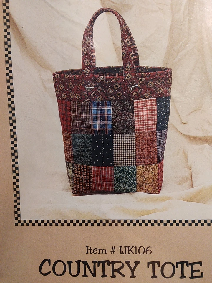 Quilted Tote Bag Country Kimies Quilts IJK106 Sewing Pattern Indygo Junction UC - Image 2 of 4