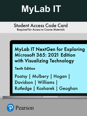 MyLab IT NextGen Exploring 2021 Visualizing Tech 10e (access card only, no book)