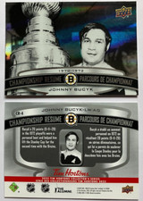 Johnny Bucyk CR-4 2023 Foil Tim Hortons Card LEGENDS - Boston Bruins