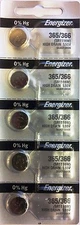 ENERGIZER 365/366 SR1116W (5 piece) SR1116 BATTERY NEW SEALED Authorize Seller