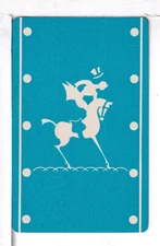 Single Vintage ID Animals, Horses, "A Forced Take Out" Playing Card HP 8-10 B