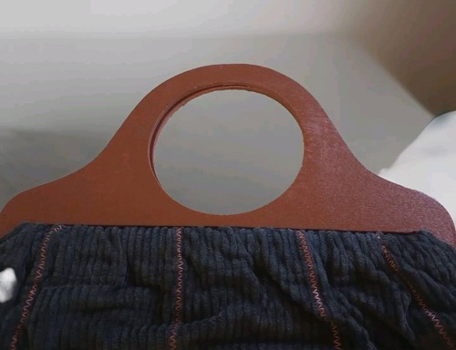 Mr. Ralph Ralfeaux Handbag Purse Tan Corduroy British Hong Kong Vintage - Picture 2 of 6