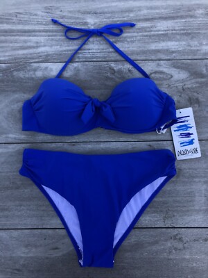 Acqua Sale Made In Italy Halter Underwired Preformed Bikini 34D