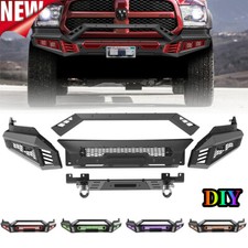 Upgraded Front Bumperbull Barskid Plateside Wing For 2013-2018 Dodge Ram 1500