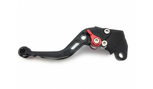Par de Palancas Manetas Cortas Freno Embrague AVDB Negro Rojo HYOSUNG COMET 125 - Imagen 2 de 8