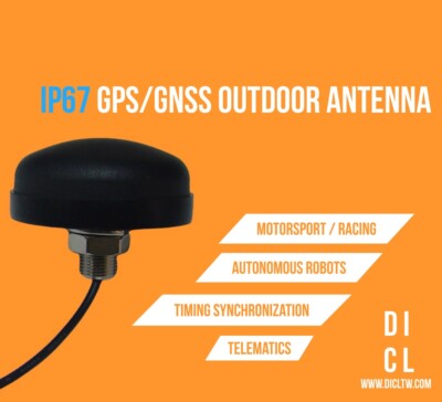 GPS/GNSS IP67 Screw-Mount Outdoor Antenna,IoT,M2M,Automotive,Car,Monitoring,