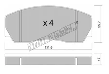 Fri.tech. 400.0S RACING AP Racing CP6740 CP6730 CP6720 CP5040-30-33 CP5040-0-3