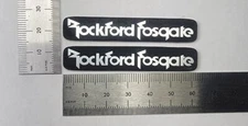 Rockford Fosgate Premium Speaker Badge Emblem Logo Pair Large Custom Made 