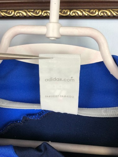Vintage Adidas Chelsea Football Jacket Train Sweatshirt Player Issue Mens Size L - Picture 11 of 18