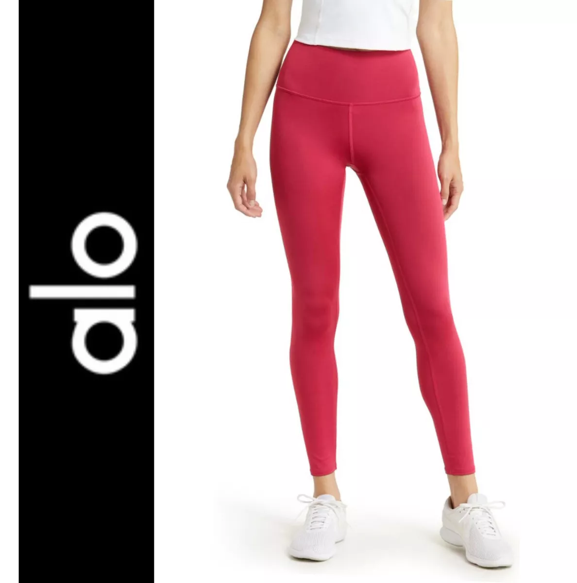 NWT💝ALO 7/8 High-Waist Airlift Legging in Lipstick Red Size XS