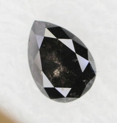 0.91 Karat 6.70 X 4.70 MM Birne Form Schwarz Natürlich Loser Diamant Kostüm