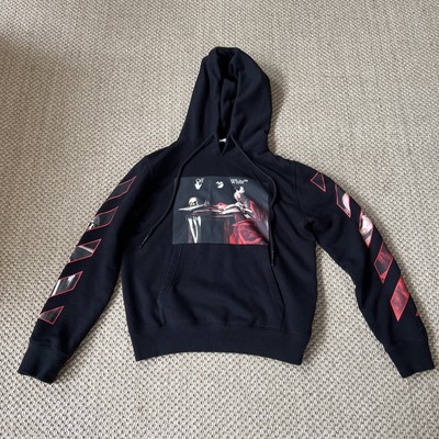 White Caravaggio Hoodie Black 