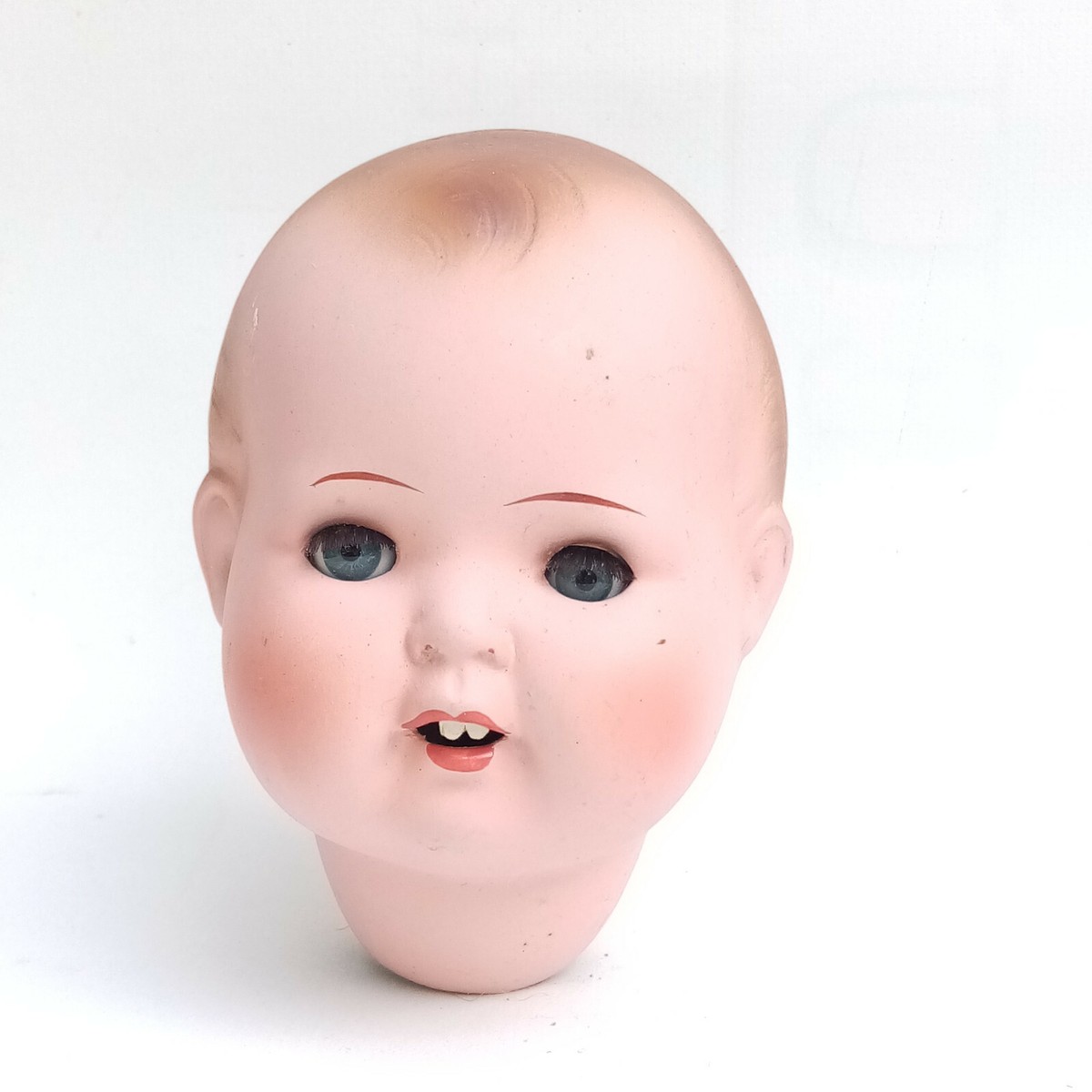 Antique composition doll head, baby doll, marked 
