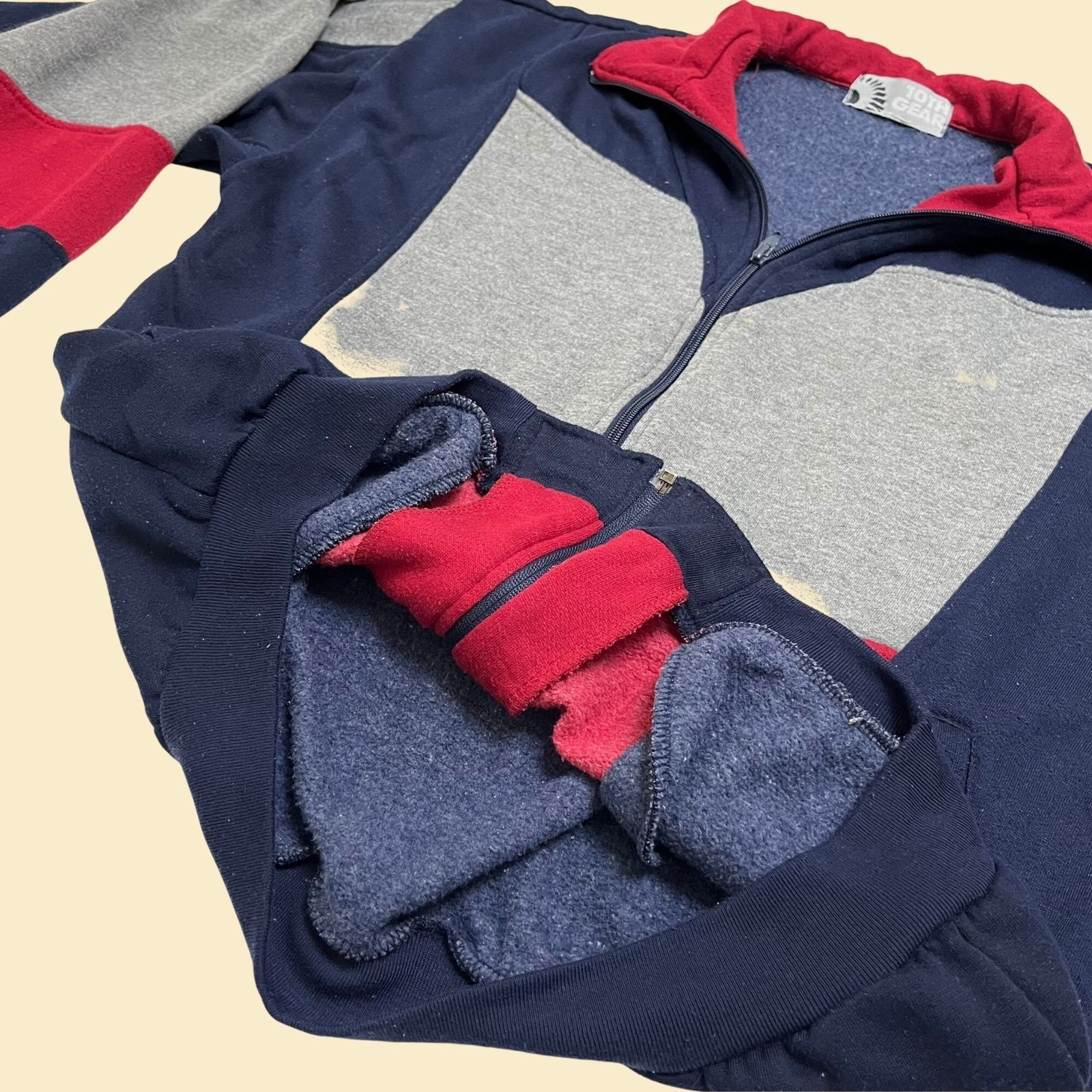 1990s jacket with color block pattern by 10th gea… - image 6