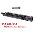 PV Solar Photovoltaic Copper In-line Fuse Holder 1000VDC Series Fuse Connector
