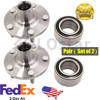 Pair(2) Front Wheel Hub & Bearing Assembly Fits 2007-2012 Mazda CX-7