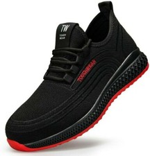 MENS WOMENS ULTRA LIGHTWEIGHT STEEL TOE CAP SAFETY SHOES TRAINERS SIZE 3-11