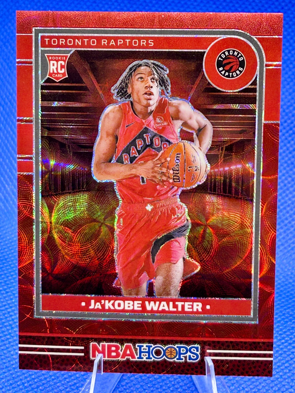 2024-25 Panini NBA Hoops - Ja'Kobe Walter #249 "Premium Red Scope Prizm" 29/49