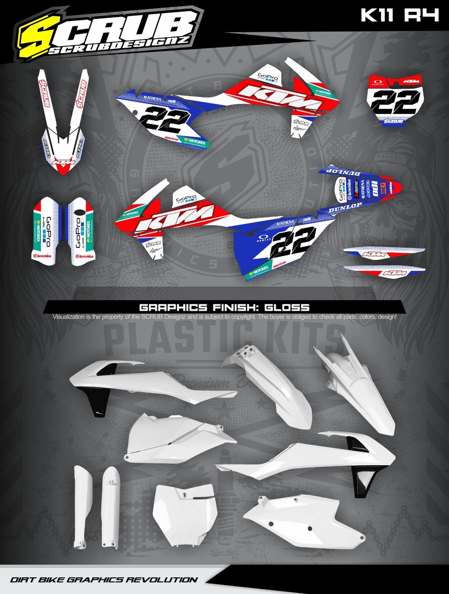 Panneaux Latéraux UFO Plast Pour KTM SX All Models 2016-2018 - Noir - Neuf - Fabriqué En Italie