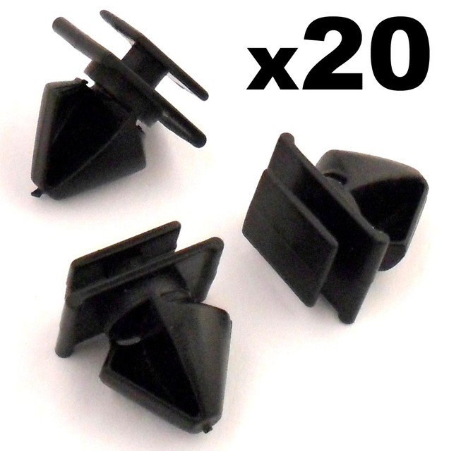 20x Peugeot 406 Plastic Trim Clips for Door Side Moulding / Bumpstrip