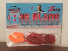 Z-Man Big Blade ChatterBait Max Vibration Bladed Jig 1/2 oz CBB12-07 Fire Craw