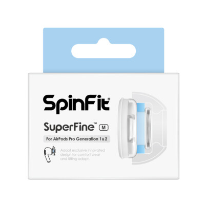 Spinfit SuperFine Silicone Eartips for Airpods Pro 1 , 2 Earphones