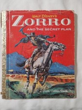 Walt Disney's Zorro and the Secret Plan - Vintage 1956 - Little Golden Book