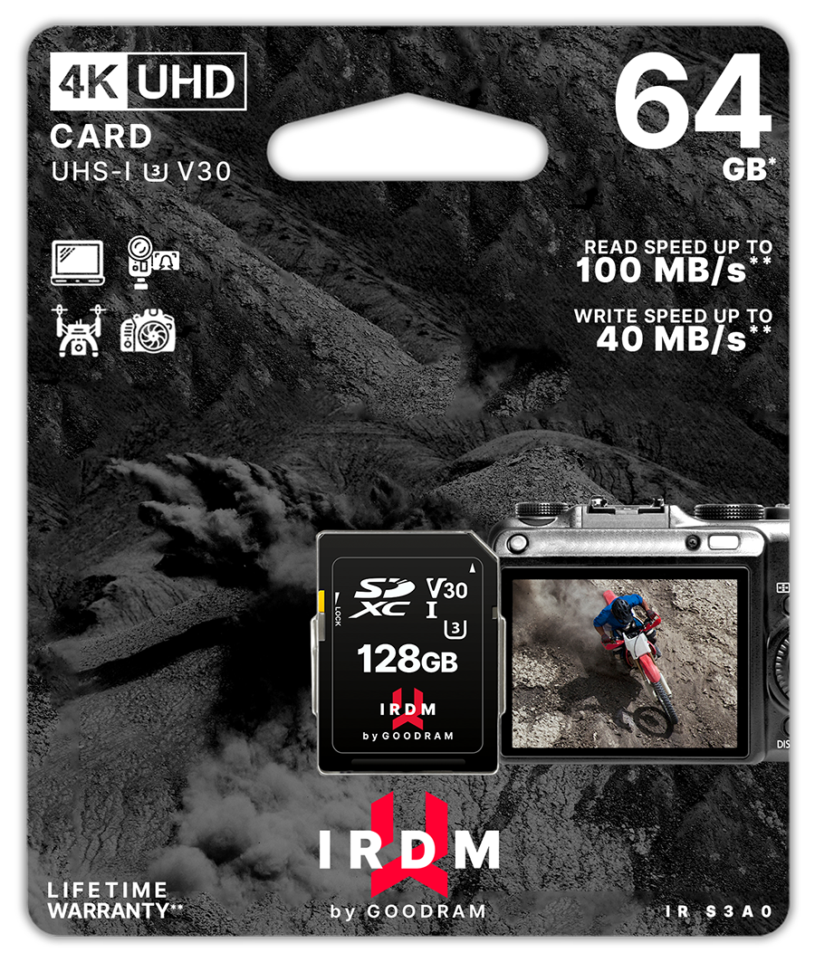 12216181 Scheda SD 64GB UHS I U3 GoodRAM - blister retail