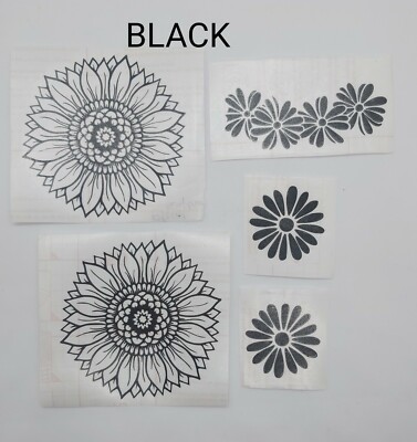 5-TEILIGES AUFKLEBERSET, BLUMENMANDALA, WANDSPIEGELGLAS UND WEITERE VERSCHIEDENE FARBEN VERFÜGBAR