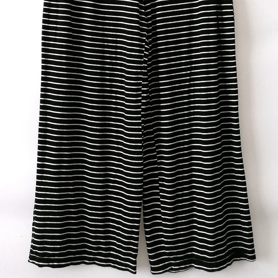 Mono acampanado a rayas con hombros descubiertos blanco y negro Max Studio para mujer talla M Foto 4 de 4