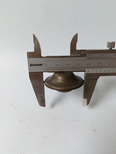 ROD END B10 SPACER small solid hollow Brass BED spindles long vintage style - Picture 4 of 4