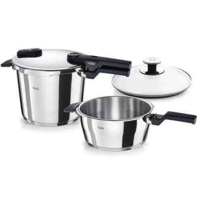 Fissler Schnellkochtopf Set 4 tlg. Vitaquick 6 + 3,5 L Made in Germany Top Ovp