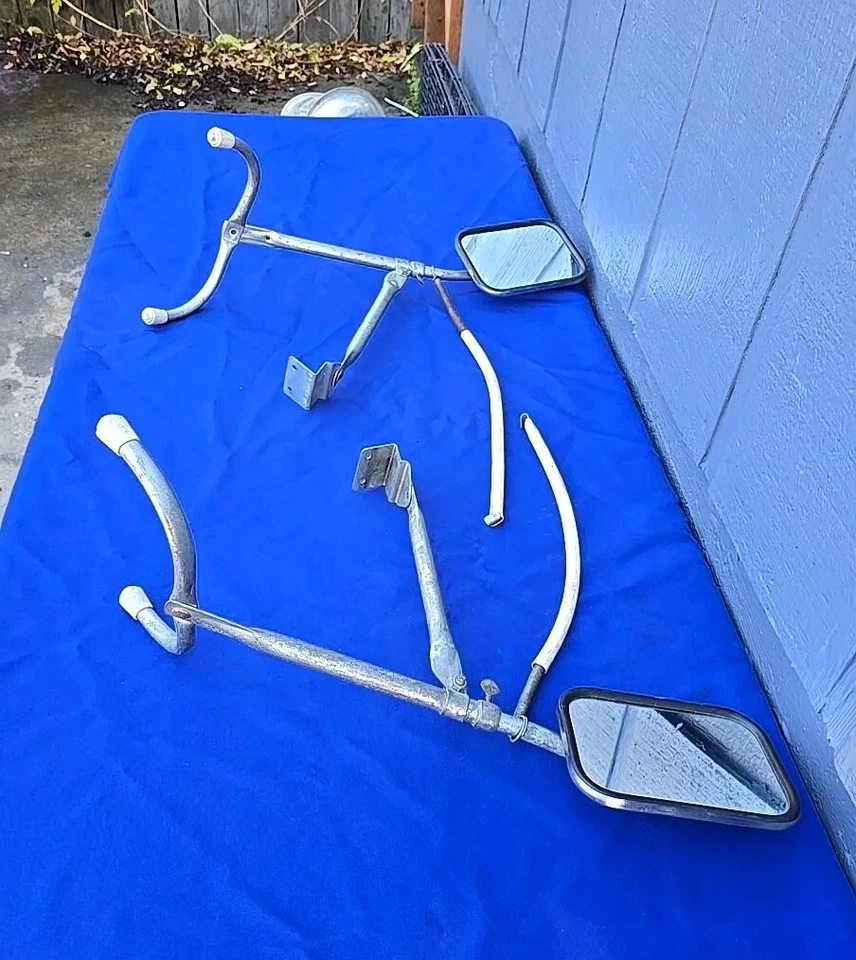 Retro 1970's Trailer Truck Mirrors Side-View Tow Camper Trailer RV - Image 2 of 4