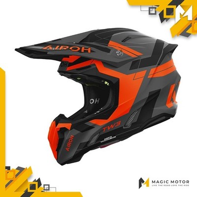 Airoh Motorradhelm Offroad TWIST 3 XL DYNASTIE Grau